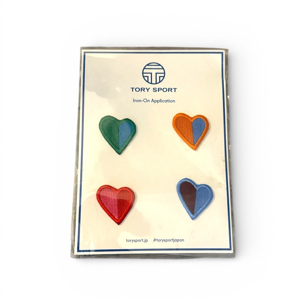 Tory Sport Colorful Heart Patches